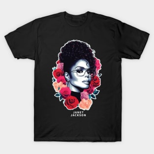 Janet Jackson //\\  Retro Fan Design T-Shirt